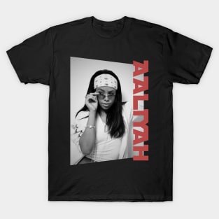 aaliyah black and white T-Shirt